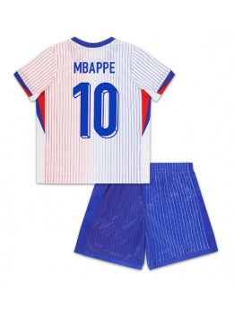 Detské Futbalové oblečenie Francúzsko Kylian Mbappe #10 ME 2024 Krátky Rukáv - Preč (+ trenírky)